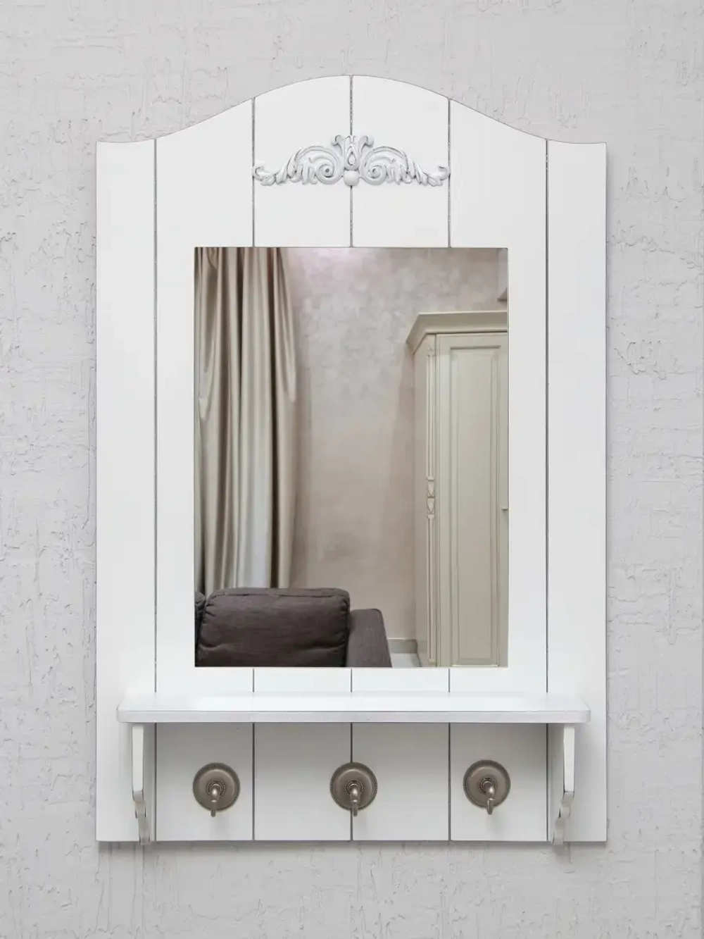 Зеркало настенное с полкой "Прованс"