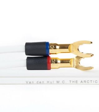 Готовый акустический кабель Van den Hul The Arctic 2х3м с разъемами "лопатка". Цвет: белый