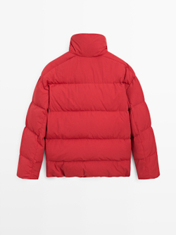 Massimo Dutti Пуховик оверсайз, красный