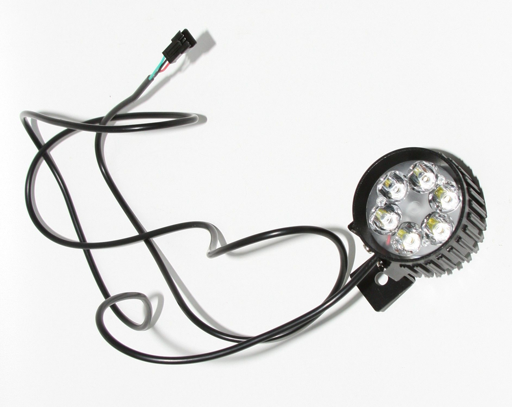 Фара с сигналом 48-60v 6 диодов кабель 1.6м для электросамокатов электровелосипедов