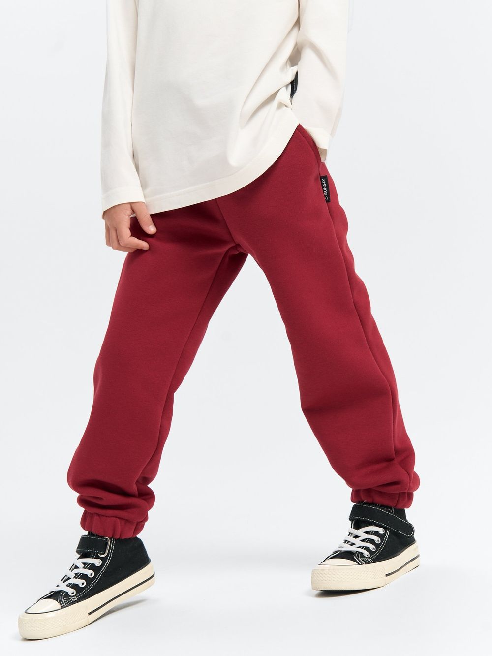 Джоггеры "Мерло" с карманами утепленные