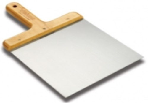 Лопатка шпатлевочная 180х120 мм пружинная сталь с деревянной ручкой "короткая" Dekor 542