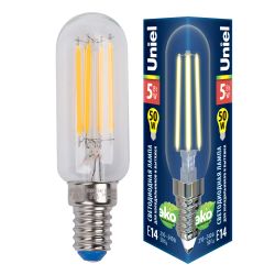 LED-Y25-5W-3000K-E14-CL GLZ04TR Лампа светодиодная для холодильников и вытяжки. прозрачная. Теплый белый свет 3000K. Картон. ТМ Uniel