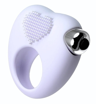 Белое виброкольцо для продления полового акта JOS MOYS (Цвет: белый)