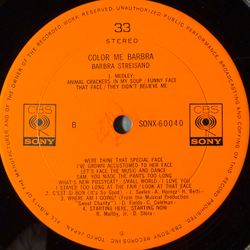 Виниловая пластинка Barbra Streisand ‎– Color Me Barbra LP