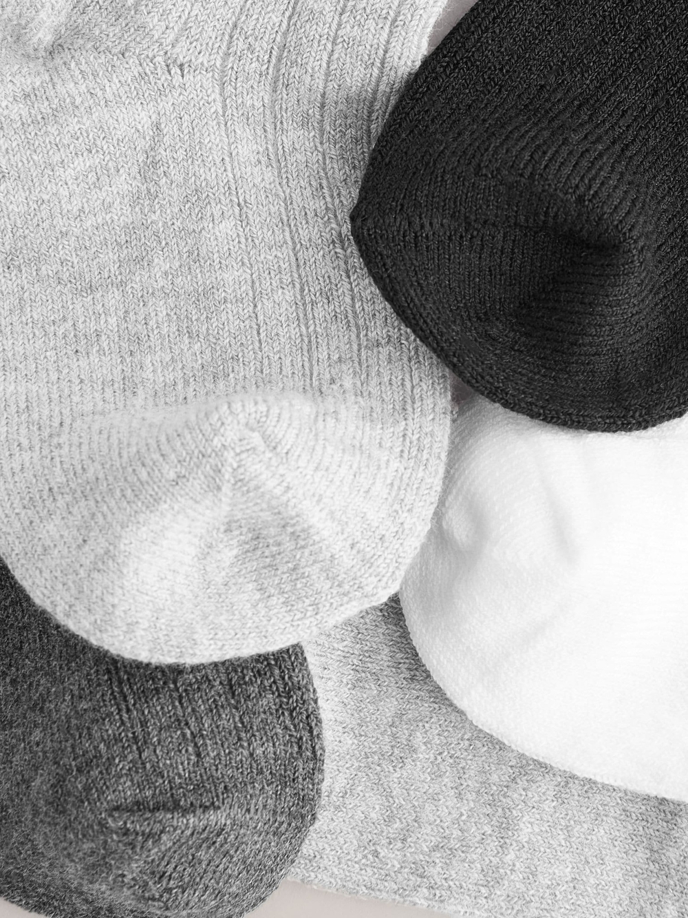 Носки для малышей Next E22-176, 5 шт., Белый, Серый, Черный