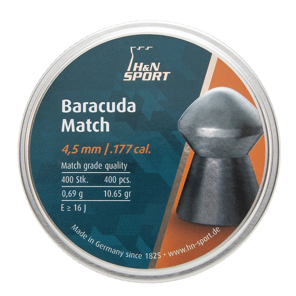 Пуля пневм. 4,5 H&N Baracuda 0,69г, 400шт/бан