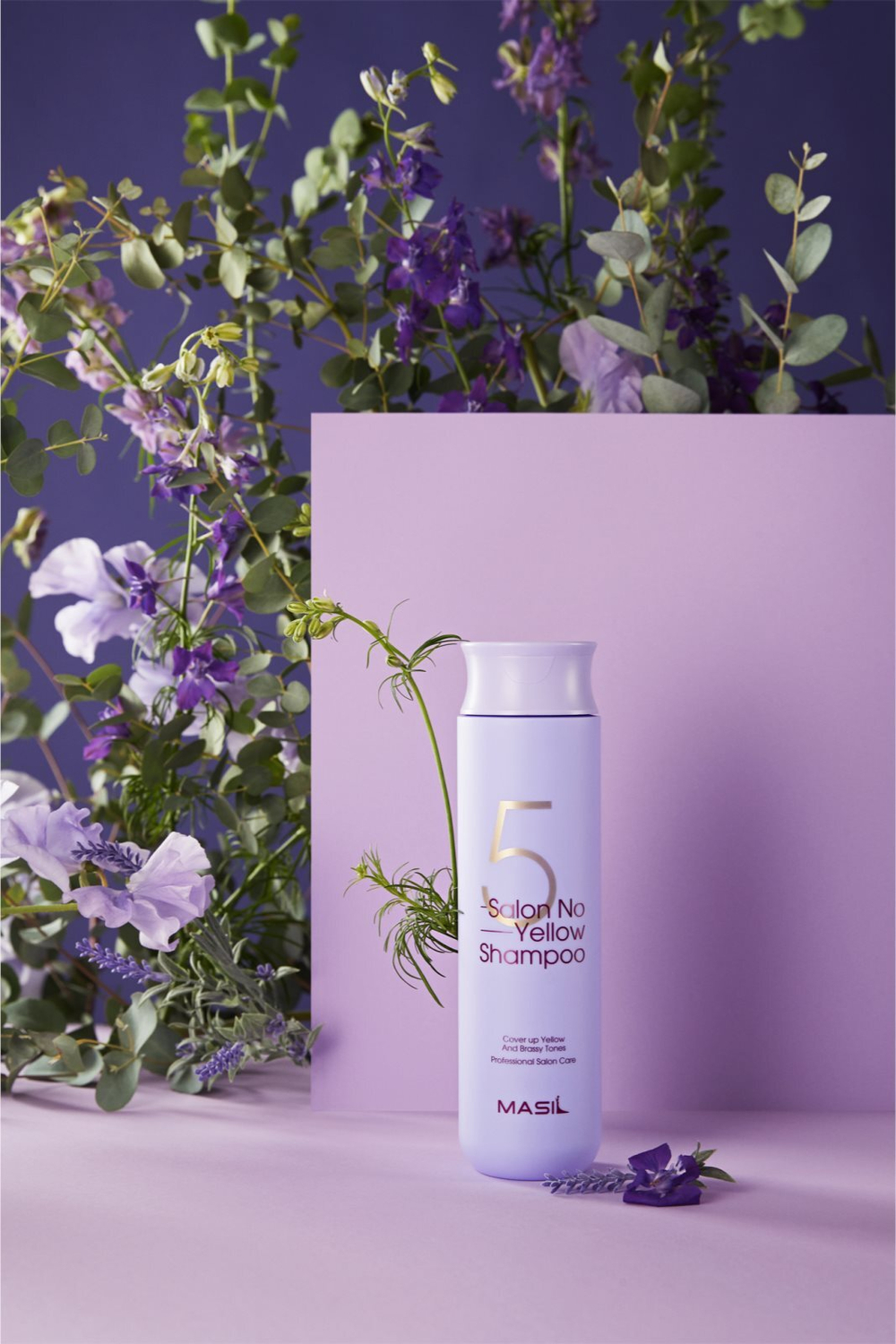MASIL 5 Salon No Yellow - фиолетовый шампунь, нейтрализующий желтоватый оттенок /   300  ml  / GTIN 8809744060361