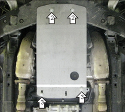 Защита КПП. 2 мм, Сталь. для Infiniti FX 35 2008-2012, Infiniti FX 30D 2012-2014, Infiniti FX 35 2012-2014, Infiniti FX 37 2012-2014, Infiniti FX 37 2010-2012, Infiniti QX 70 2014-2017 MOTODOR.78001