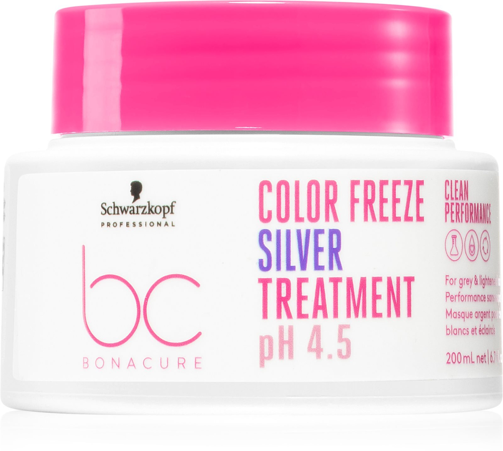 Schwarzkopf Professional BC Bonacure Color Freeze Silver - маска, нейтрализующая желтоватые оттенки /   200  ml  / GTIN 4045787725636