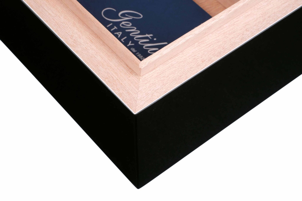 Хьюмидор Gentili Fumatore Havana Gold на 50 сигар, Черный лак