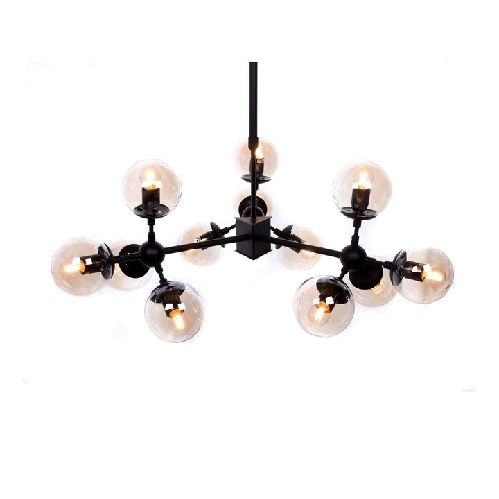 Подвесная люстра Lumina Deco Zodiak LDP 160-12 BK