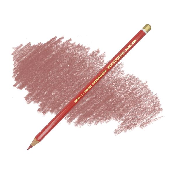 Карандаш художественный цветной POLYCOLOR, цвет 606 киноварь темная