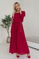 Платье Селеста (брусничный) Р11-1088/3 Nikol