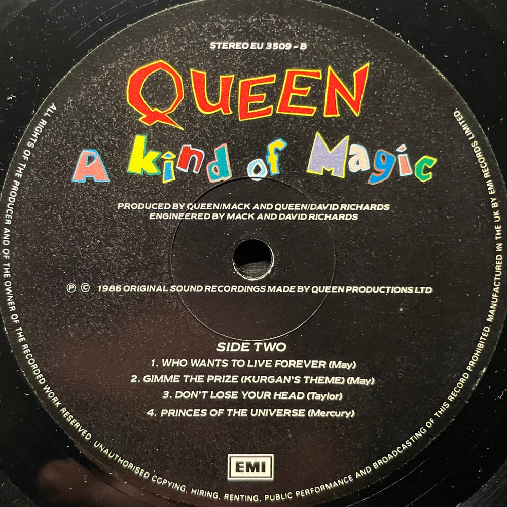 Queen ‎– A Kind Of Magic (Англия 1986г.)