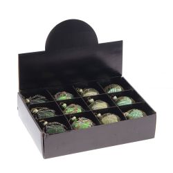 GAEM Набор из 12шт Украшение новогоднее "Шар", D 8 см, L35 W25 H8,5 см