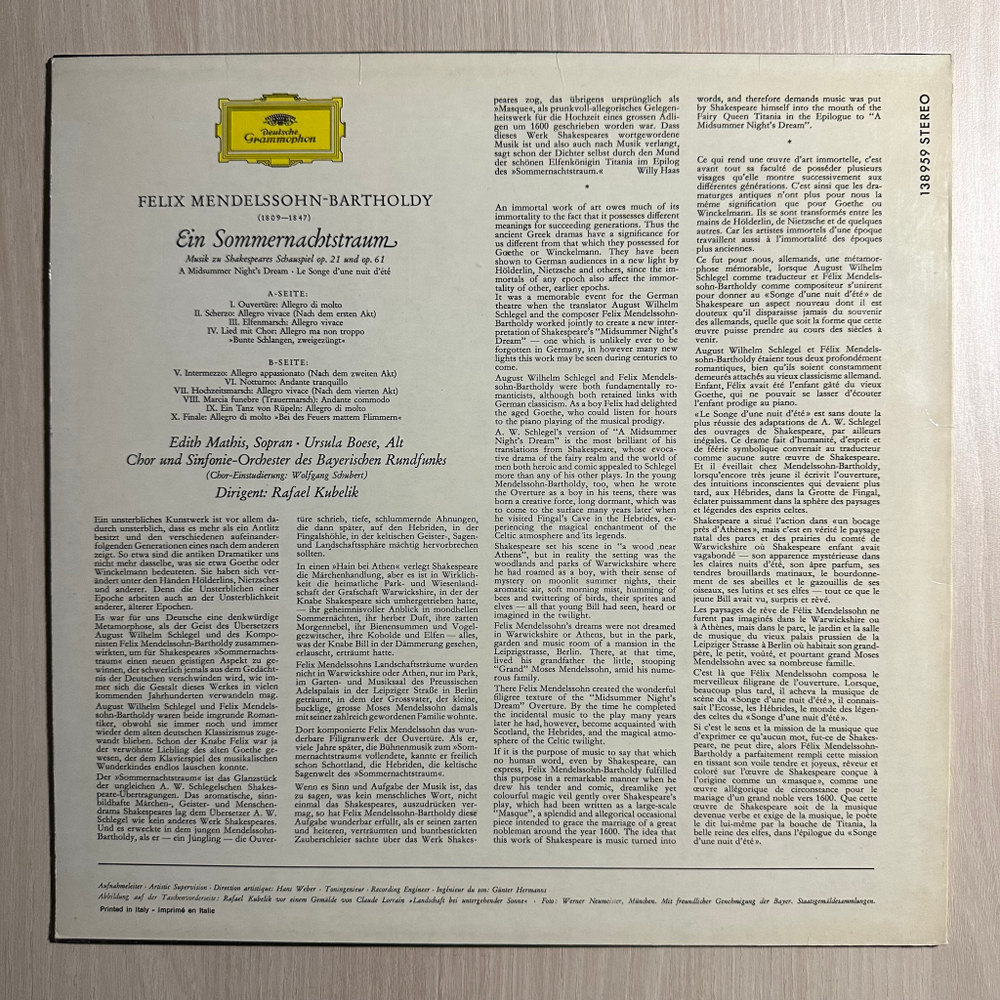 Мендельсон - Сон в летнюю ночь (Италия)