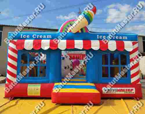 Коммерческий надувной батут "Мороженое" 5*5*2.8 м