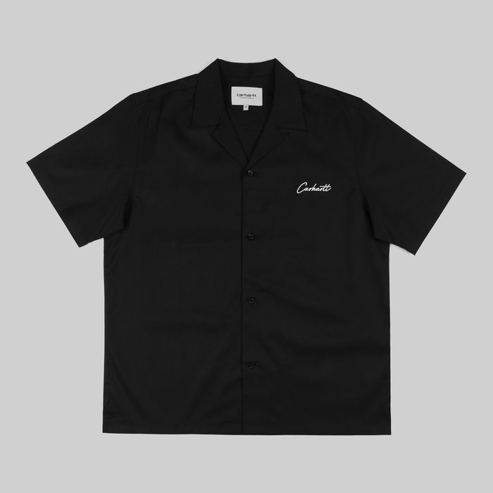 Рубашка мужская Carhartt WIP Delray артикул:I031465-black/wax - купить в магазине Дайс
