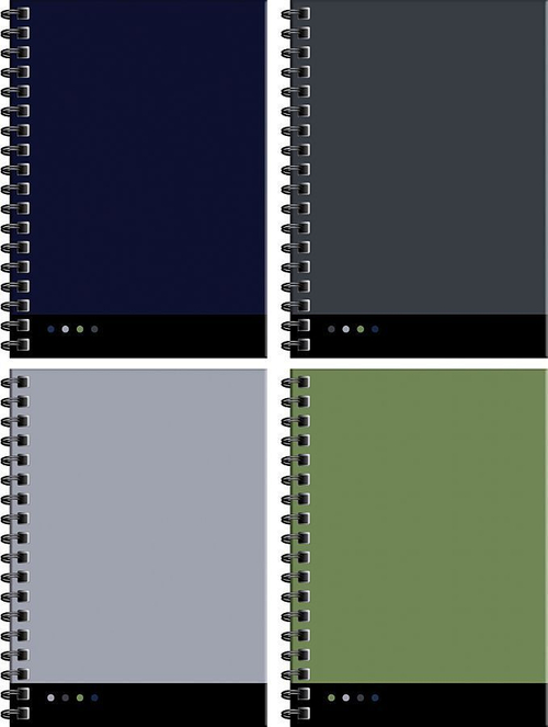 Записная книжка А6 96л., на гребне ArtSpace "Deep monocolor", твердая обложка, глянце