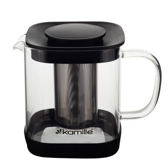Стеклянный заварочный чайник  1000 мл. Kamille KM 0777M со съемным ситечком