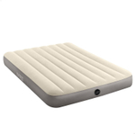 Мaтрас нaдувной Intex 64102 Deluxe Full 137х191х25 см / Крoвать нaдувная Интeкс полуторная велюровая для дома и туризма