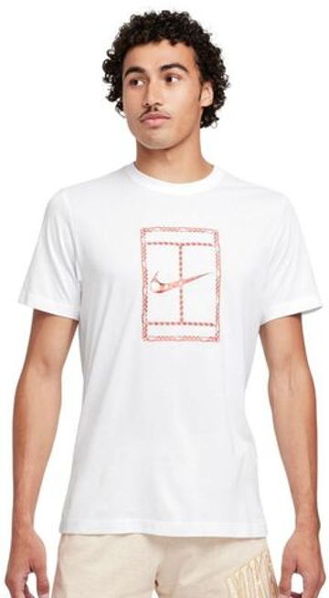 Мужская теннисная футболка Nike Court Dri-Fit - белый