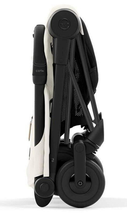 Прогулочная коляска Cybex Coya Off White с дождевиком и бампером/Matt Black 522005617