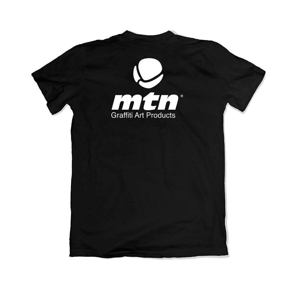 Футболка черная MTN белый лого (100% хлопок, 180 г/м2)