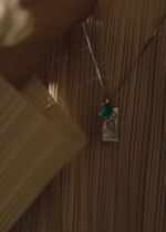 Подвеска Crystal Classic с зеленым агатом