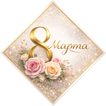 Открытка "С 23 февраля" 50х50мм