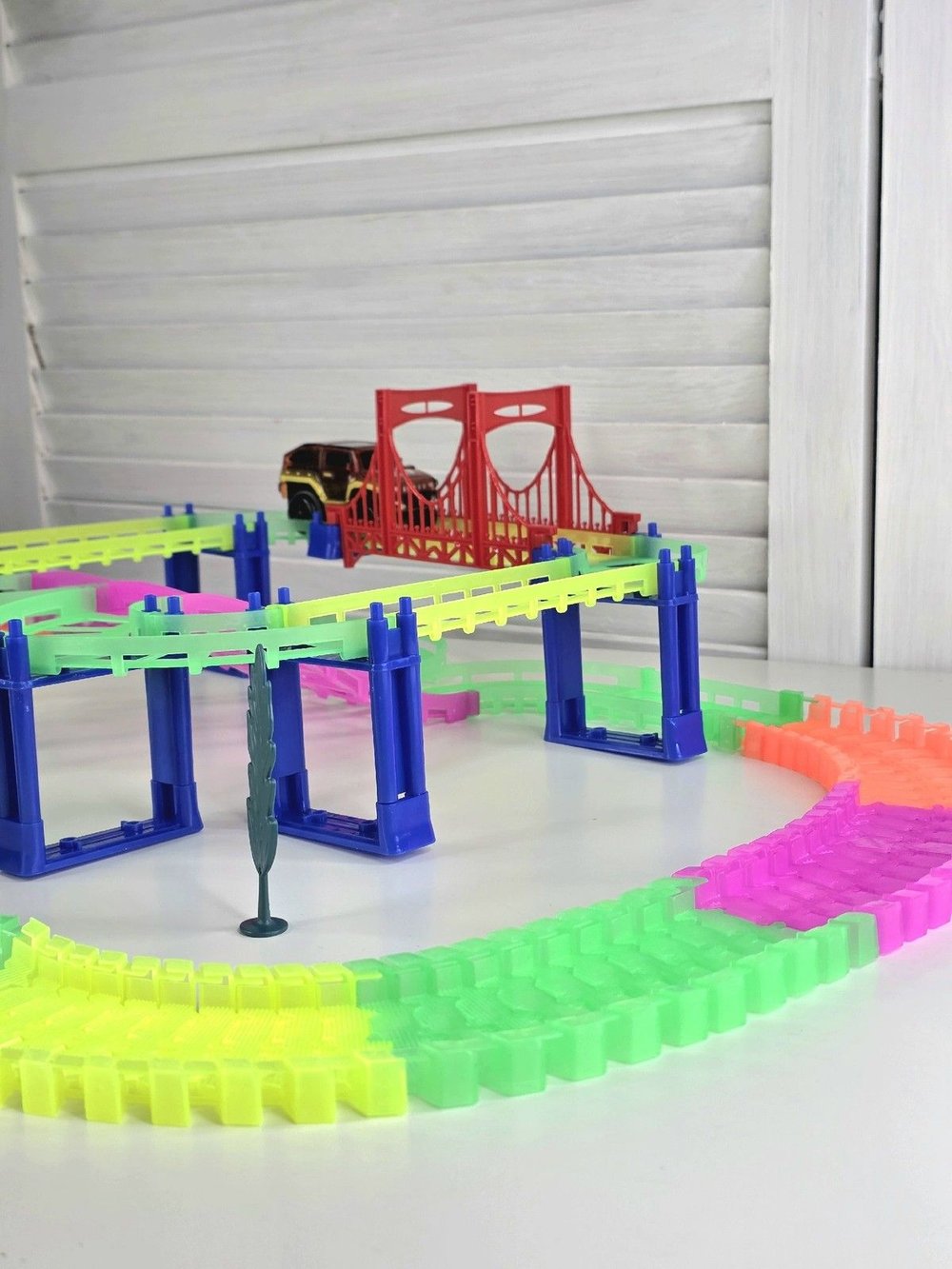 Трек "Вираж" 200см со световыми эффектами, светится в темноте (200762115)