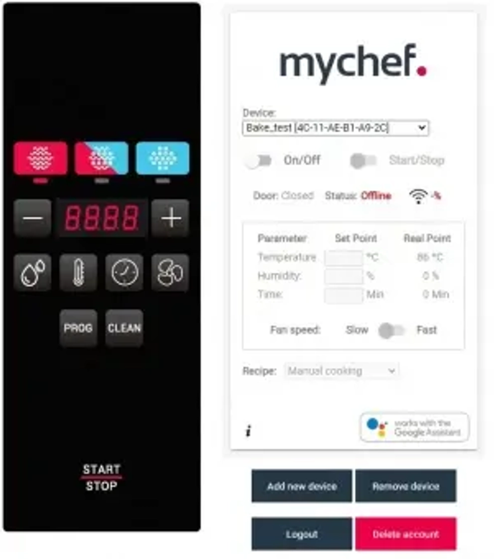 Пароконвектомат Distform Mychef Cook UP 10 GN 1/1 right opening