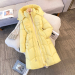 Удлинённый женский пуховик