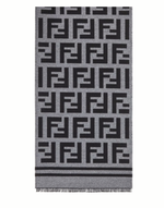 Fendi FF wool and silk scarf