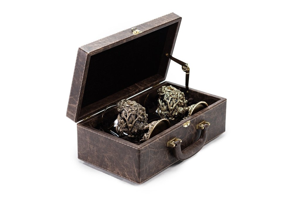 Бокалы для коньяка "Утро в сосновом бору" 2 шт