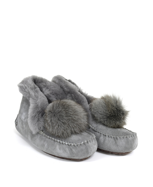 ALENA POM-POM grey