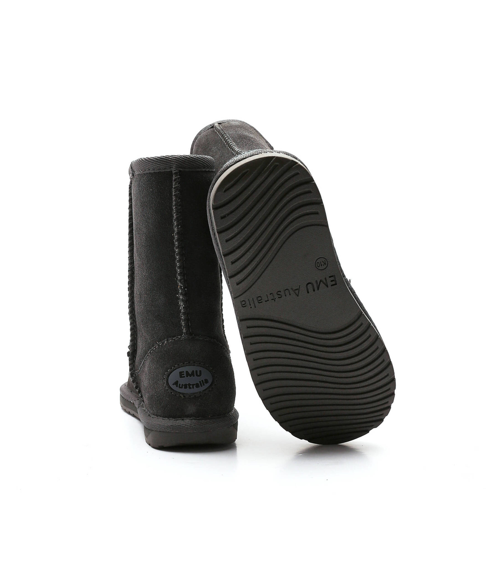Кожаные угги wallaby lo EMU Australia - графитовый(K10102)