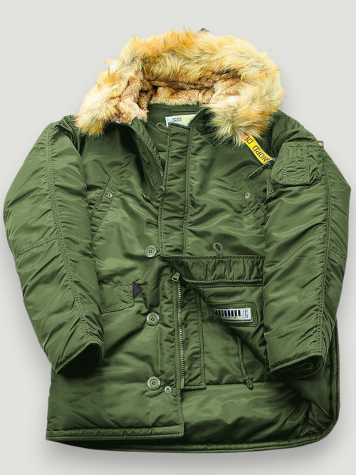 Куртка Аляска N-3B Husky Denali 2022 (т. зеленая - dark green)