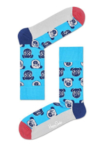 Носки унисекс PewDiePie Sock с мопсами (Размер: 29) (Цвет: голубой)