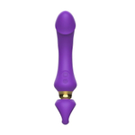 Фиолетовый изогнутый вибромассажер Moon Vibrator - 21,1 см. (Цвет: фиолетовый)