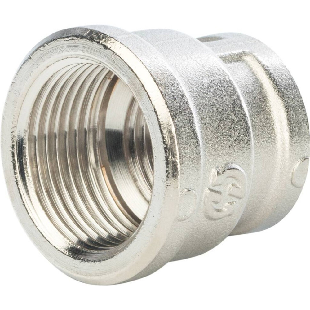 Муфта ВВ переходная никелированная 3/4X1/2 STOUT