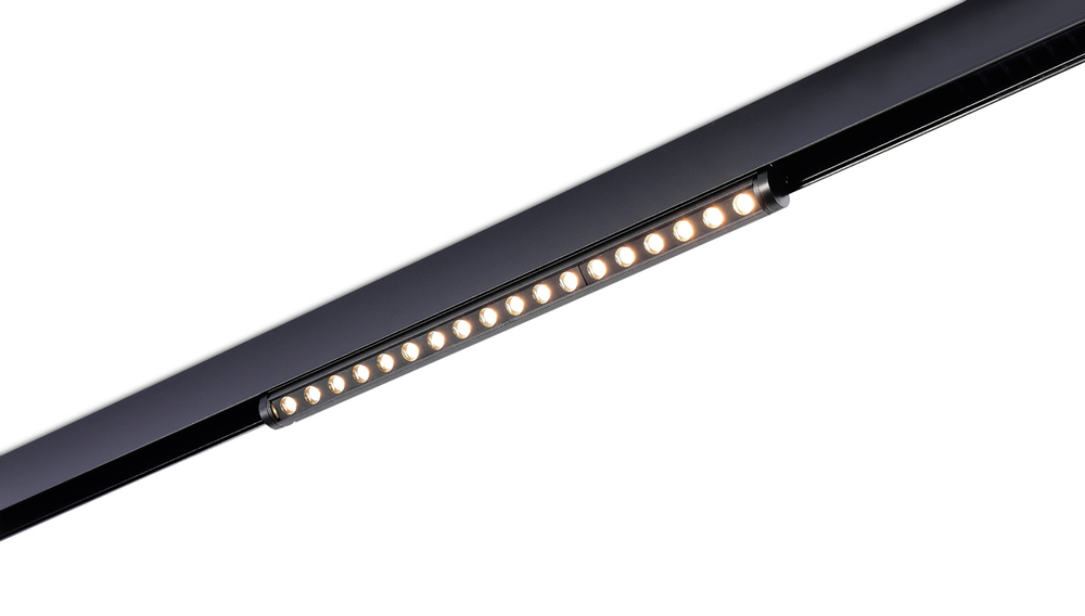 Светодиодный светильник Eye для SPACE Track system 18Вт, L360xH40мм, 1060Лм, 36°, 3000К, недиммируемый, угол поворота 170°, Ra&gt;90, черный