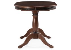 Деревянный стол Джил 140(180)х80х78 орех / коричневая патина