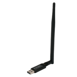 Сетевой адаптер WiFi Gembird Сетевой адаптер WiFi+Bluetooth 600 Мбит,двухдиап.с антенной, USB,802.11b / a / g / n / ac, RTL8821CU (WNP-UA-019)