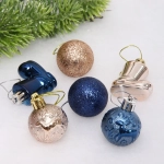 Набор украшений «Волшебное сияние» 4 см (13 предметов),сапфир/шампань