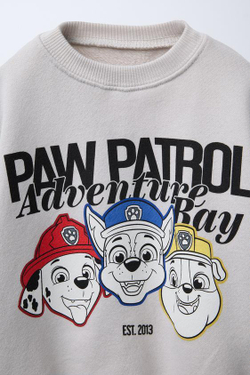 ZARA ТОЛСТОВКА С ПРИНТОМ «PAW PATROL»™, ЦВЕТ ЛЬДА