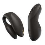 Черный вибратор 8см для пар с пультом ДУ и управлением через приложение We-Vibe Chorus Pro Satin Black SNSP1SG9