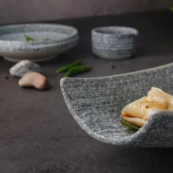 Блюдо прямоугольное 25*12*5,5 см Side Up4 Stone Untouched Taiga P.L. Proff Cuisine [1]