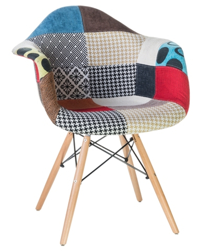 Стул обеденный DOBRIN DAW PATCHWORK, цвет сиденья мозаика